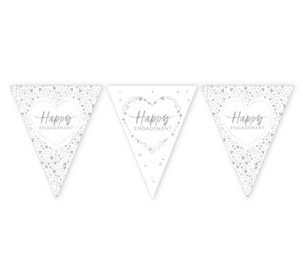 Happy Engagement Paper Flag Bunting (12ft)