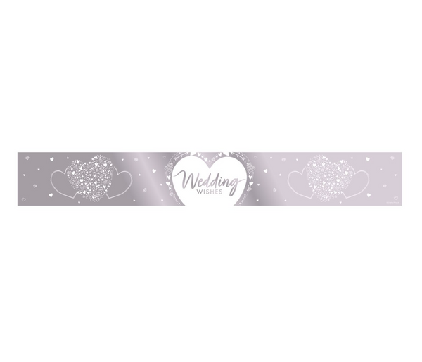 Wedding Wishes Foil Banner (9ft)