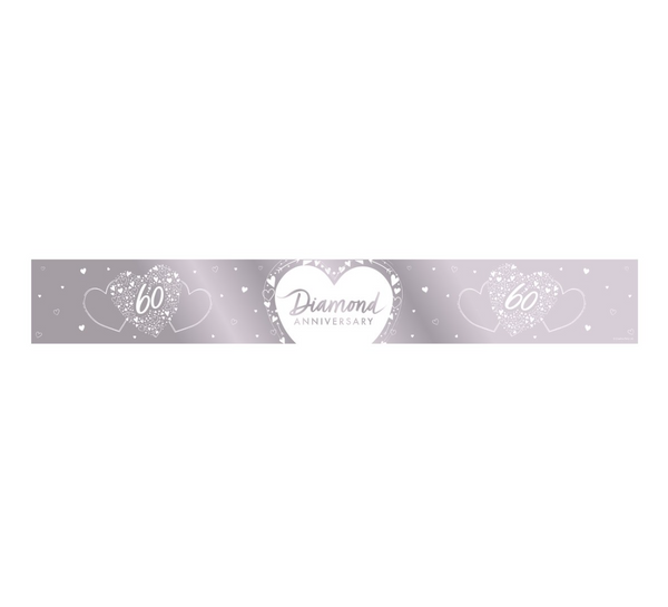 Diamond Anniversary Foil Banner (9ft)