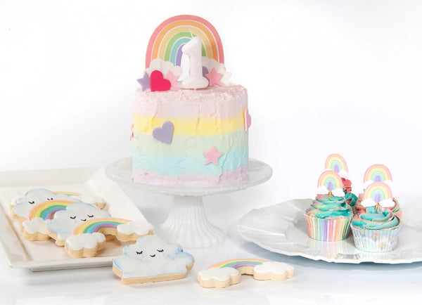 Pastel Rainbow Cupcake Cases