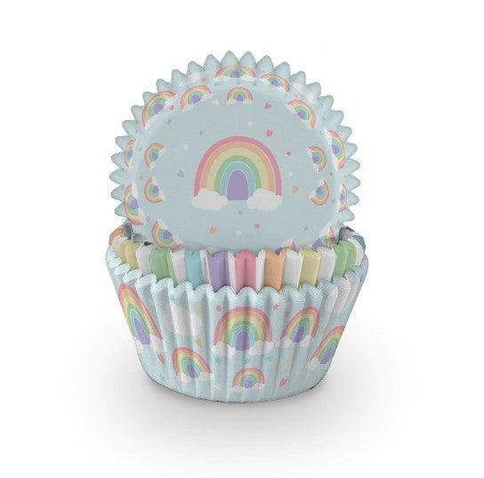 Pastel Rainbow Cupcake Cases