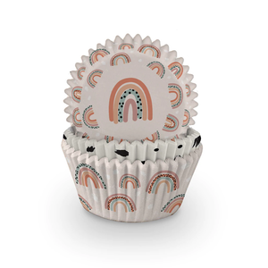 Neutral Rainbow Cupcake Cases 3.2 x 5cm (1.25 x 2")