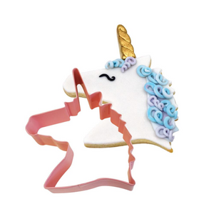 Unicorn Head Cookie Cutter - Pink (4.75")