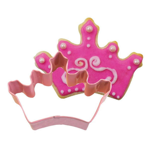 Coronation Crown Cookie Cutter - Pink (3.5")