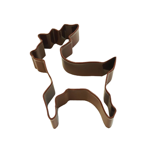 Reindeer Poly-Resin Coated Cookie Cutter Brown (4")