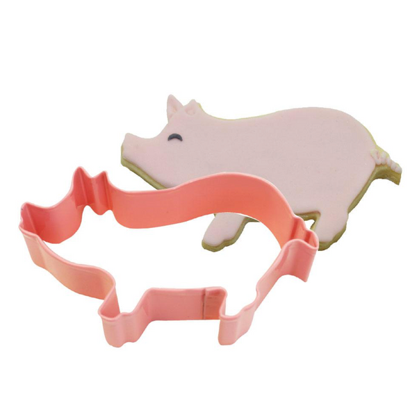 Pig Cookie Cutter - Pink (3.75")