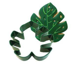 Tropical Leaf Poly-Resin Coated Cookie Cutter Green - 11.4cm (4.5"")