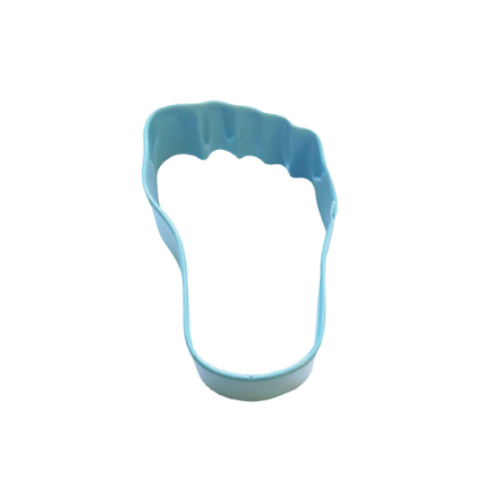 Baby's Foot Poly-Resin Coated Cookie Cutter Blue (8.9cm)
