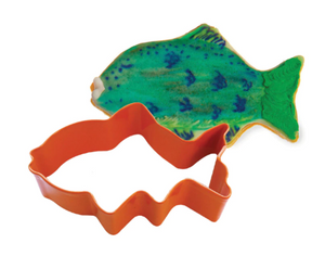 Fish Poly-Resin Coated Cookie Cutter Orange - 7.6cm (3")