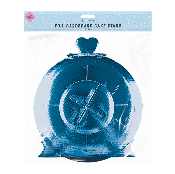 Foil Cardboard Three Tier Cake Stand