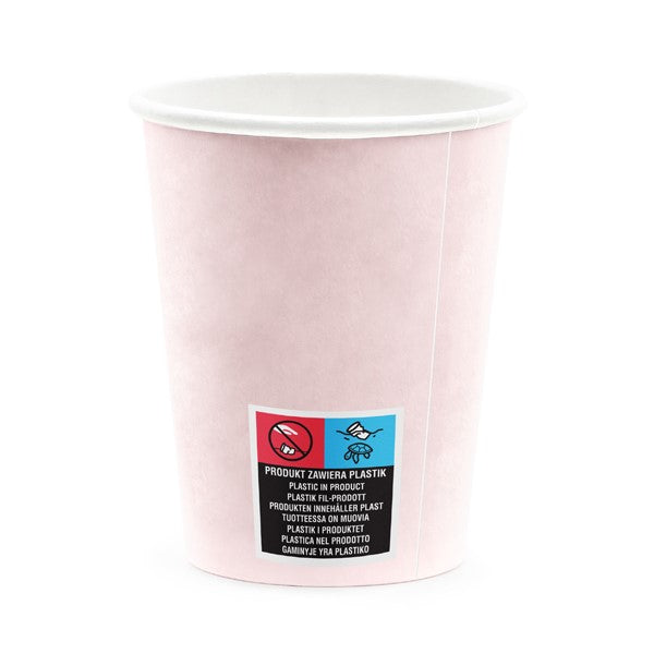 Cups Happy B'day! - light powder pink (220ml )