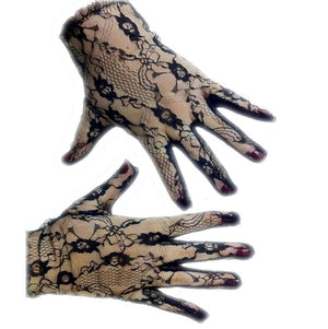 Lace Gloves - Black