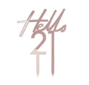 21st Birthday Cake Topper