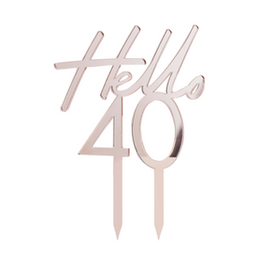 40th Birthday Cake Topper