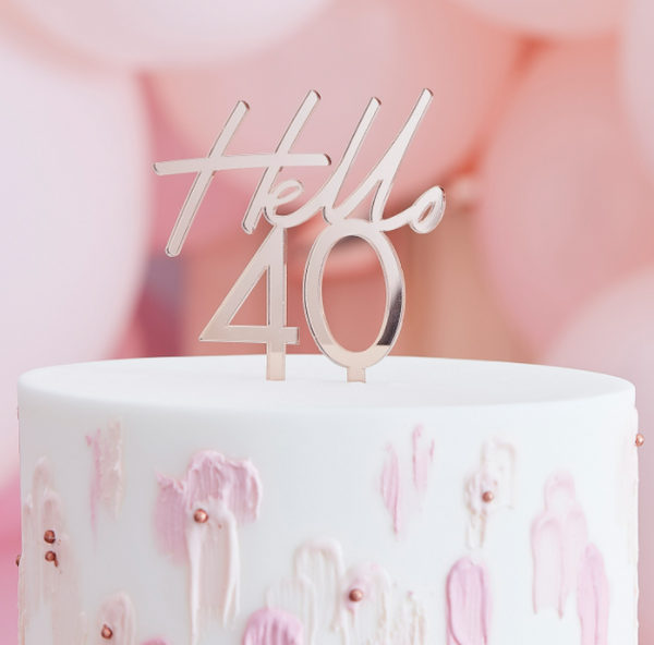 40th Birthday Cake Topper