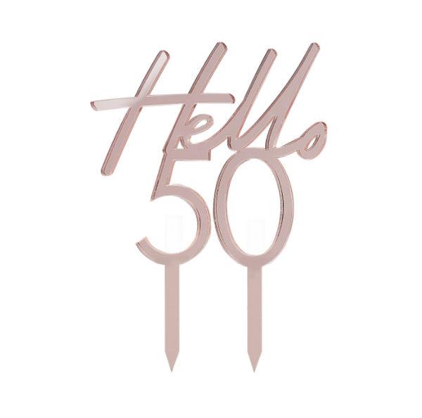 50th Happy Birthday Cake Topper