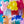Load image into Gallery viewer, Balloon and Streamer Brights Rainbow Party Backdrop
