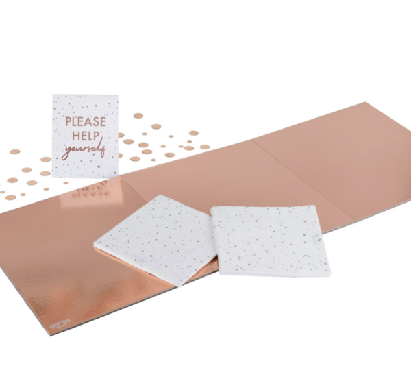 Rose Gold Food Grazing Board Table Kit