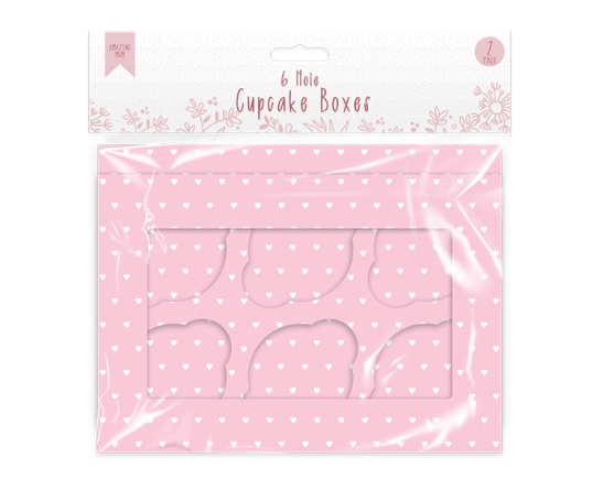 Mother's Day 6-Hole Cupcake Box (2 Pack)