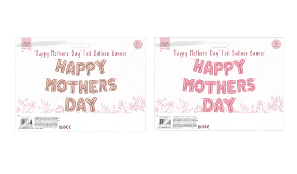 Happy Mother's Day Foil Balloon Banner