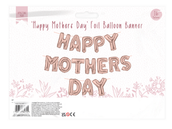 Happy Mother's Day Foil Balloon Banner