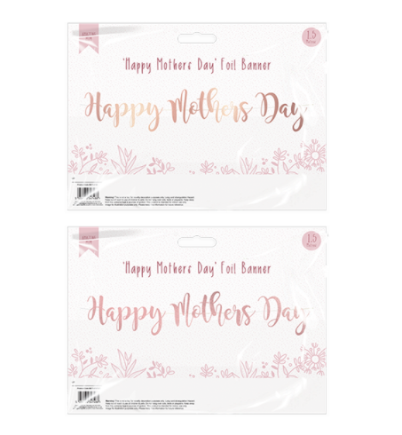 Happy Mother's Day Foil Banner (1.5m)