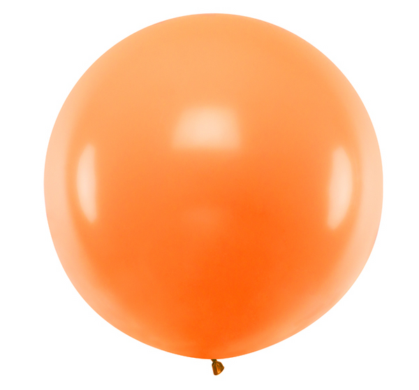 Round Balloon 1m - Pastel Orange