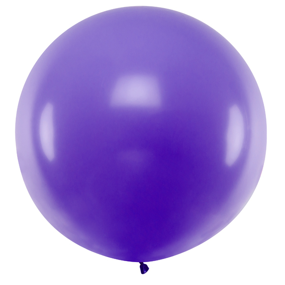 Round Balloon 1m - Pastel Lavender