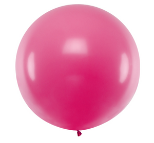 Round Balloon 1m - Pastel Fuchsia