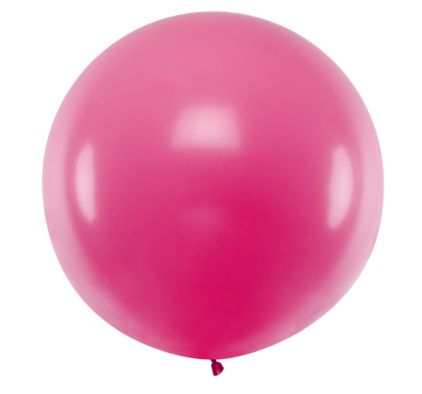 Round Balloon 1m - Pastel Fuchsia