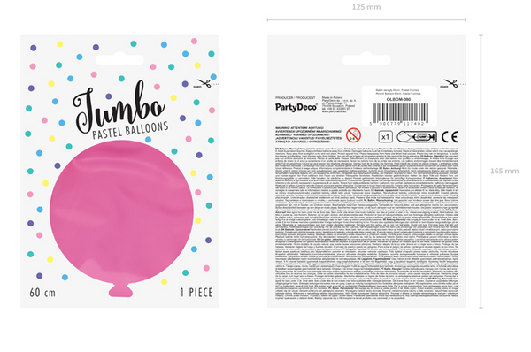 Round Balloon 60cm - Pastel Fuchsia