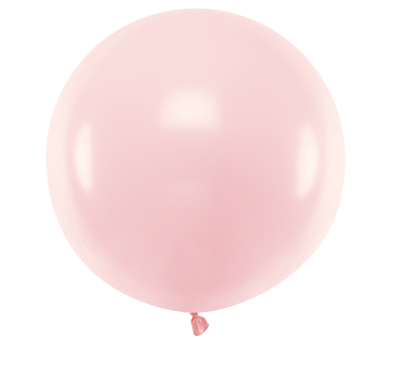 Round Balloon 60cm- Pastel Pale Pink