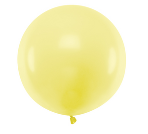 Round Balloon 60cm - Pastel Light Yellow