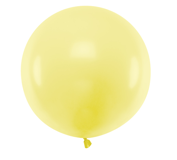 Round Balloon 60cm - Pastel Light Yellow