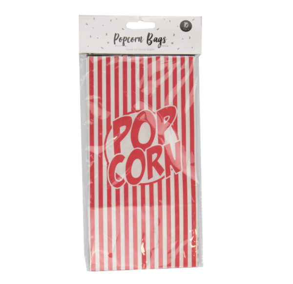 Paper Popcorn Bags (10 Pack)