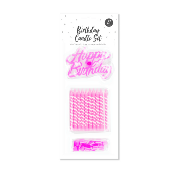 Happy Birthday Candle Set (21 Pack)