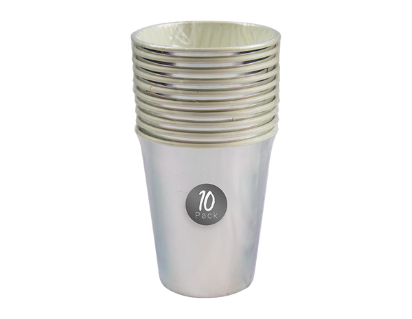 Metallic Paper Cups (10 pack)