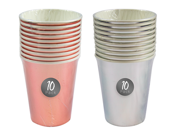 Metallic Paper Cups (10 pack)