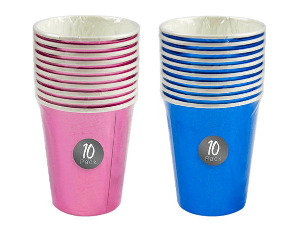 Bright Metallic Paper Cups (10 Pack)