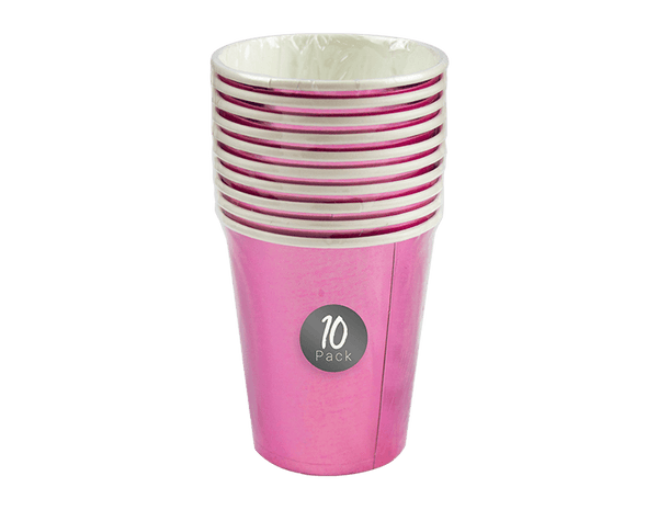 Bright Metallic Paper Cups (10 Pack)