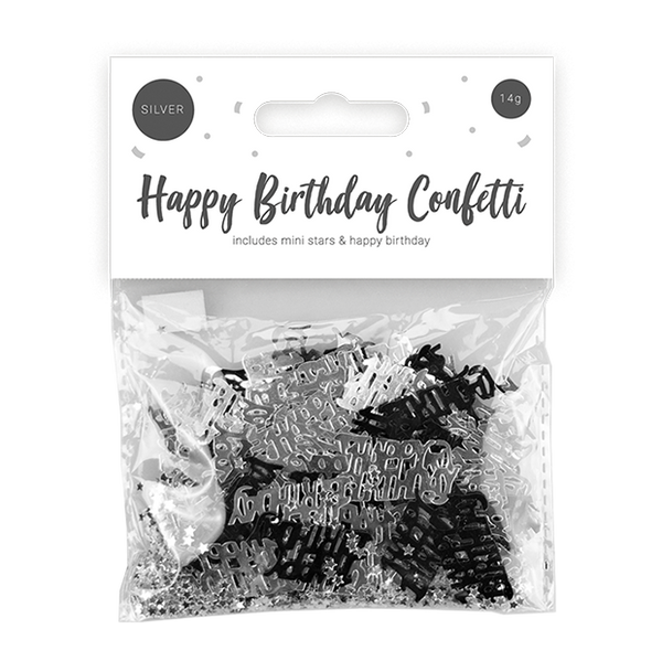 Metallic Happy Birthday Confetti