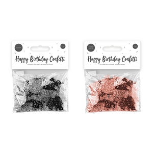 Metallic Happy Birthday Confetti