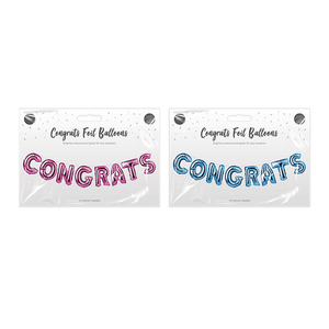 Bright Metallic Congrats Foil Balloons