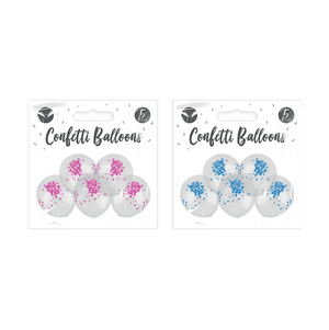 Bright Confetti Balloons (5 pack)