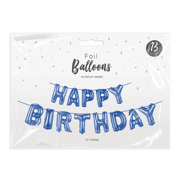 Bright Happy Birthday Foil Balloons