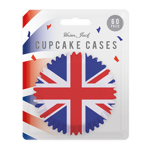 Union Jack Printed Cupcake Cases (60 Pack)