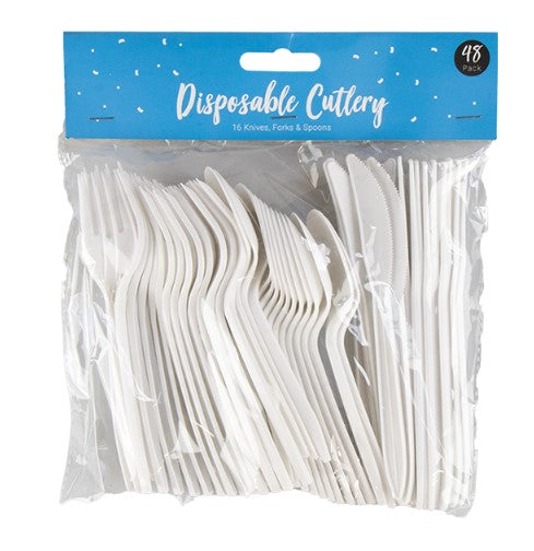 Disposable Plastic Cutlery (48 Pack)