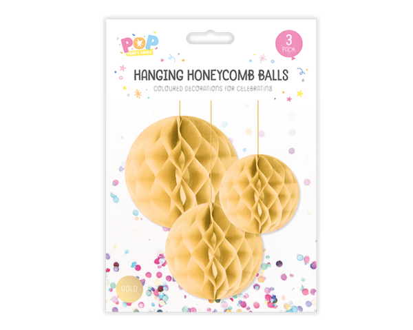 Honeycomb Hanging Decoration (3 Pack)