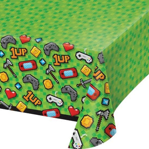 Gaming Party Plastic Tablecover All Over Print - (54 x 102")