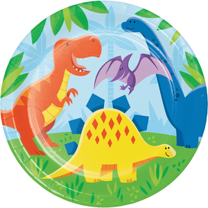 Dinosaur Friends Paper Dinner Plates 9" (8 pack)